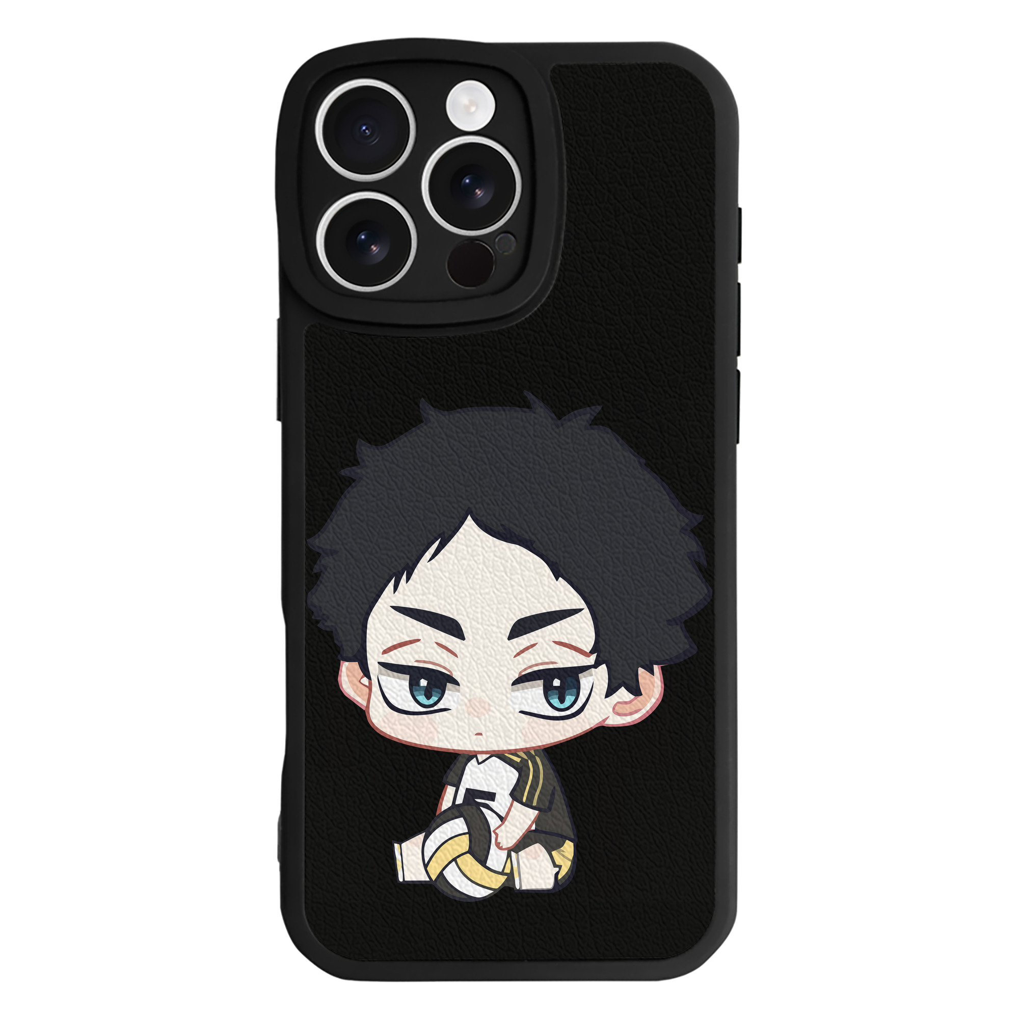 （画像用） ハイキュー!! Haikyu!! 【iPhone 16シリーズ対応】シリコンスマホケース（レザー調） 材質：シリコン